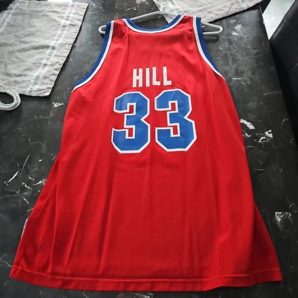 Champion Grant Hill #33 Detroit Pistons Jersey - Picture 2 of 2